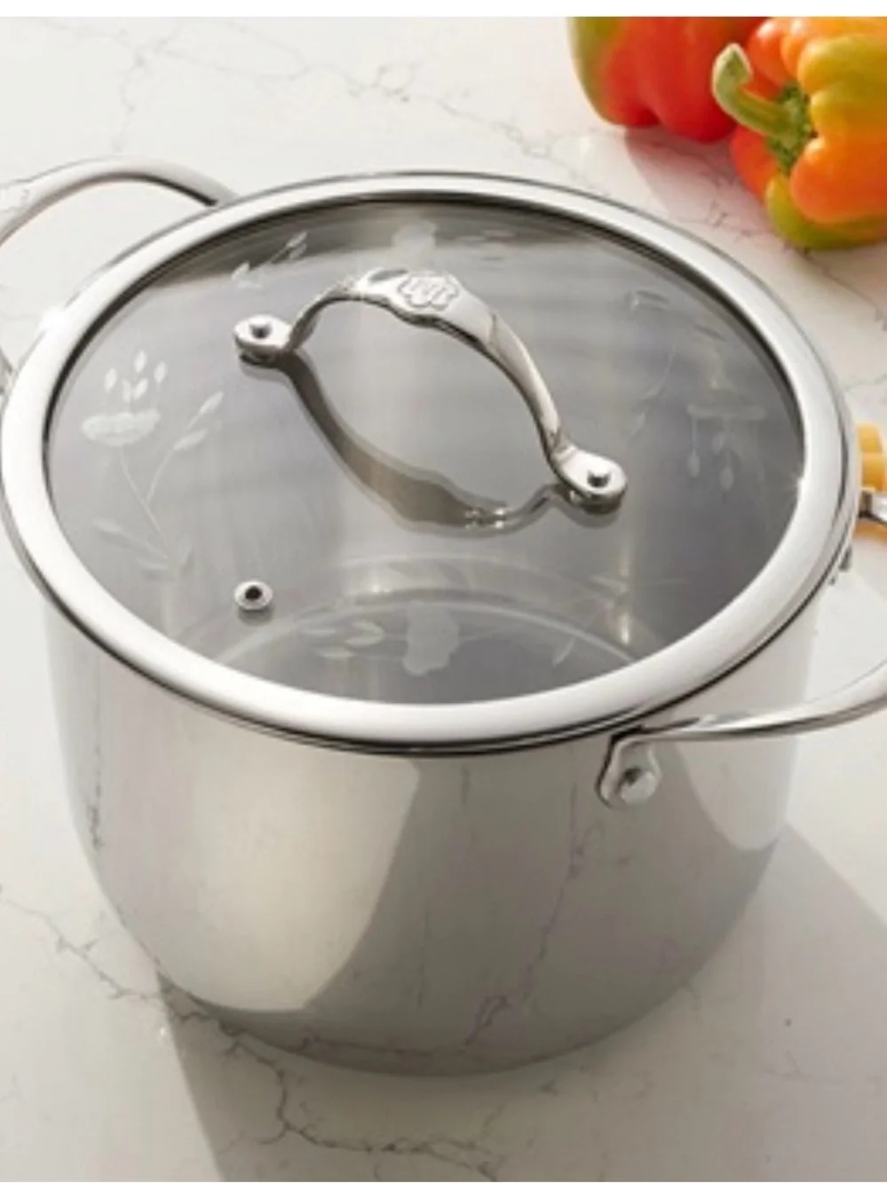 Princess House Polished Stainless Steel Steamer Pot - Silver